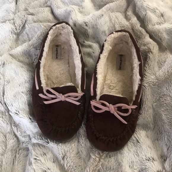 Airwalk Shoes Airwalk Fur Lined Slippers 4 Brown Vegan Leather